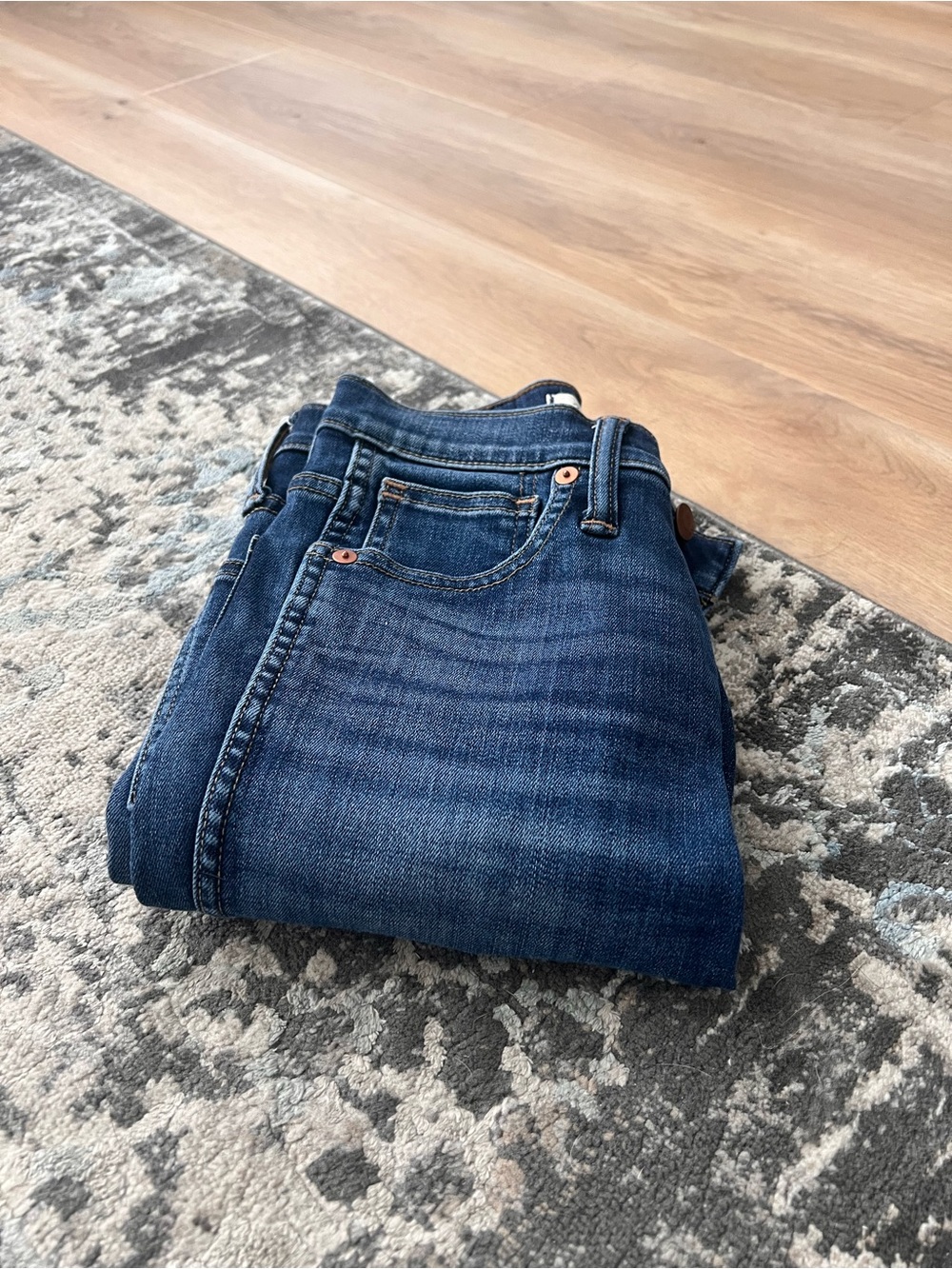 Madewell 10" High-Rise Skinny Jeans – Dark Wash – Size 24